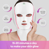 Face Neck Beauty Mask 7 Colors Light LED Mask Photon Red Light Facial Skin Care Repair Skin Anti Aging Wrinkle Skin Tightening