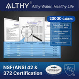 ALTHY Under Sink Drinking Water Filter Purifier -NSF/ANSI Certified Direct Connect Under Counter Drink Water Filtration System