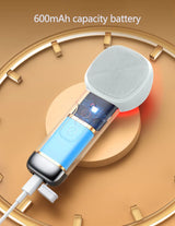 6 in 1 Sonic Facial Cleansing Brush with Thermal Function, Waterproof Skin Cooling Massager, Silicone Facial Cleansing Device