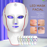 Face Neck Beauty Mask 7 Colors Light LED Mask Photon Red Light Facial Skin Care Repair Skin Anti Aging Wrinkle Skin Tightening