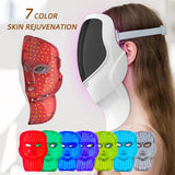 7 Colors LED Face Neck Mask Rechargeable LED Photon Beauty Mask Machine Facial Lifting Skin Care Tool