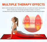 Red Light Therapy Mat for Body, Infrared Light Therapy Pad 660nm  850nm  Infrared Light Therapy Wrap Belt Knee Brace for Knee