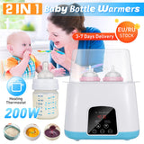 Automatic Intelligent Thermostat Milk Bottle Heater Baby Bottle Warmer Bottle Sterilizer Disinfection LED 2 IN 1 Milk Sterilizer