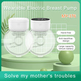 Wearable Breast Pump, Hands-Free, Low-Noise, Multiple Modes & Levels