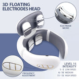 TENS Pulse Back Neck Massage Wireless Smart Sholder Cervical Massager Heating Relief  Pain Muscle Punch Beating Health