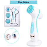 6‑in‑1 Ultrasonic Facial Cleansing Brush – Exfoliate, Pore Clean, Compress