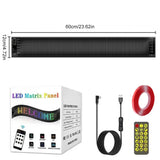 Devil Eye LED Matrix Panel – Flexible RGB Scrolling Sign | App & Remote Control | USB Powered, Waterproof IP65 | 4 Sizes (7×17 cm to 12×60 cm)