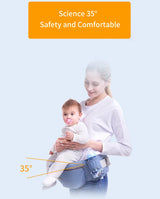 Ergonomic Baby Carrier with Hip Seat | 6-in-1, Breathable