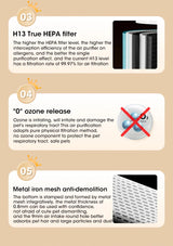 Air Purifier Intelligent Regulation HEPA Negative Ion Purification Multifunctional Air Fresh Formaldehyde Dust Pet Hair Removal
