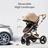 Baby Stroller 3 in 1 Pram Carriages For Newborn Buggy Travel System Multi-function Cart carrinho de bebe 3 em 1 strollers