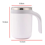 Portable Automatic Stirring Cup Mug Rechargeable Coffee Electric Stirring Stainless Steel Magnetic Rotating Blender Stirring Cup
