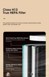 Air Purifier Intelligent Regulation HEPA Negative Ion Purification Multifunctional Air Fresh Formaldehyde Dust Pet Hair Removal