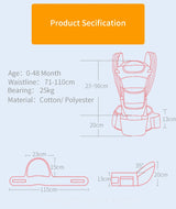 Ergonomic Baby Carrier with Hip Seat | 6-in-1, Breathable