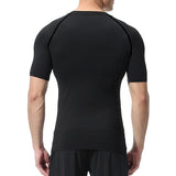 3 Pieces Fitness Suits Athletic Workout Compression Sets for Men Short Sleeve Rash Guard Undershirt Tops Leggings Pants Shorts