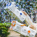 60 Holes Bubble Gun LED Light Electric Automatic Rocket Soap Bubble Machine Toys for Kids Outdoor Wedding Party Children's Gifts