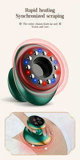 Electric Massage Meridian Brush Universal Body Dredging Cupping Scraping Instrument  Abdominal And Back Massager For Home