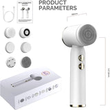 6‑in‑1 Ultrasonic Facial Cleansing Brush – Exfoliate, Pore Clean, Compress