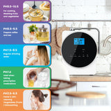 CAWOLO Alkaline Water Ionizer Machine pH 4.5~10.5 Acid Alkaline Water Maker Machine 11 Plates PH Water Machine for Home/Office