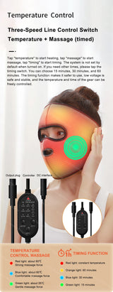 Electrically Heated Head Facial Paralysis Hot Pack Massage Mask Face Aftermath Recovery Instrument Face Spasm Crooked Mouth