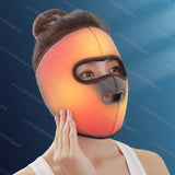 Electrically Heated Head Facial Paralysis Hot Pack Massage Mask Face Aftermath Recovery Instrument Face Spasm Crooked Mouth