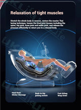 2025 6D Jade Rollers Massage Chair – AI Voice Control, SL-Track, Zero Gravity, Full Body Airbag + Heat