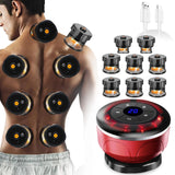 8 Cups Electric Cupping Massager Gua Sha Vacuum Suction Cups Ems Anti Cellulite Magnet Therapy Scraping Fat Burner Body Massager