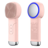 6 in 1 Sonic Facial Cleansing Brush with Thermal Function, Waterproof Skin Cooling Massager, Silicone Facial Cleansing Device