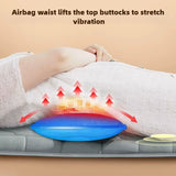 Waist airbag lifting and stretching function with heating vibration support for lower back relief