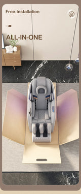 Ready-to-use massage chair with all-in-one design and no installation required
