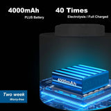 4000mAh battery capacity of ALTHY Hydrogen Water Bottle β supports 40 electrolysis cycles on a single charge, lasts two weeks worry-free