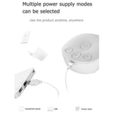 USB charging options for the breast pump control base including wall adapter, laptop, and power bank