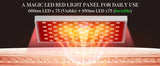 Magic LED red light panel for daily use with 660nm and 850nm LEDs