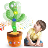 “Interactive Dancing & Talking Cactus toy with music lights and voice repeat – fun plush for toddlers and kids”