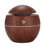 Dark wood version of USB-powered ultrasonic cool mist air humidifier