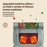 Massage cushion with upgraded medicine pillow supporting Chinese herbal therapy for enhanced relaxation