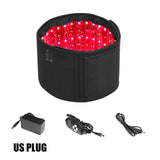 Black edition infrared red light therapy belt with US plug and accessories for fat burning and pain relief
