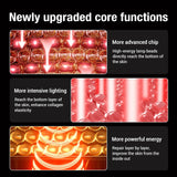 Core features of upgraded red light therapy mask with deep skin penetration and collagen enhancement