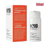 K18 50ml Biomimetic Leave-In Hair Mask with revolutionary peptide science and bold red box