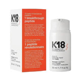 K18 Peptide Leave-In Molecular Repair Mask Bottle with Ingredients