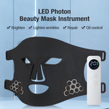 LED red light therapy mask with remote control β skin brightening, wrinkle reduction, and oil control