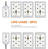 8-piece lipo laser pads for fat disintegration and metabolism boost with Missqueeny machine