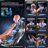 Black Luxury Zero Gravity Massage Chair – Ergonomic Design, Electric Heat & Kneading Massage Recliner