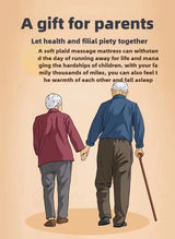 Heated massage cushion marketed as a thoughtful wellness gift for seniors and parents