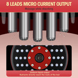 8-Lead Microcurrent Output Hair Comb with Uniform Liquid Distribution