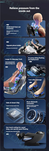 Neck and Head Air Pressure Massage Feature – Premium Comfort for Neck Strain Relief