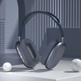 Stylish P9 Over-Ear Wireless Bluetooth Headphones in Dark Finish for Premium Sound