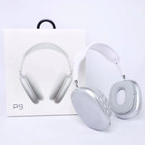 P9 White Wireless Headphones with Bluetooth 5.1 and Modern Packaging