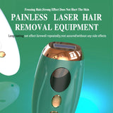 Painless IPL laser hair removal device with freezing tech β gentle on skin, long-lasting results for face and body