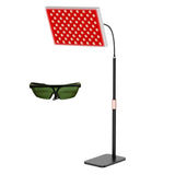 Red light therapy panel with green protective glasses included