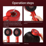 Step-by-step guide: fill reservoir, press power, switch modes, and massage the scalp